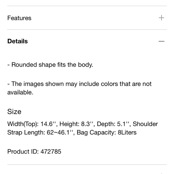 UNIQLO Black Quilted Round Crossbody/Shoulder Bag | FREE SHIPPING - Picture 8 of 9